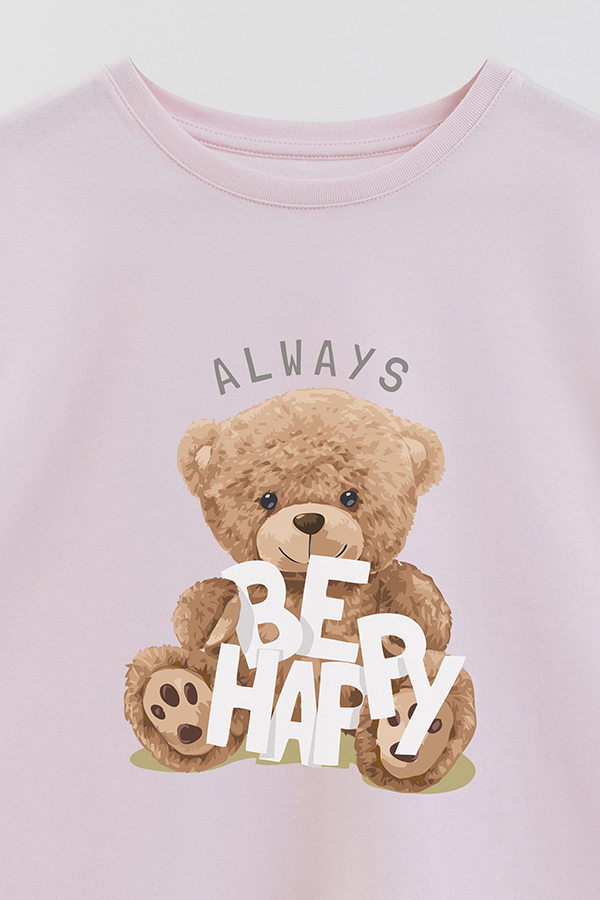 REMERA GB OVERSIZE ALWAYS BE HAPPY