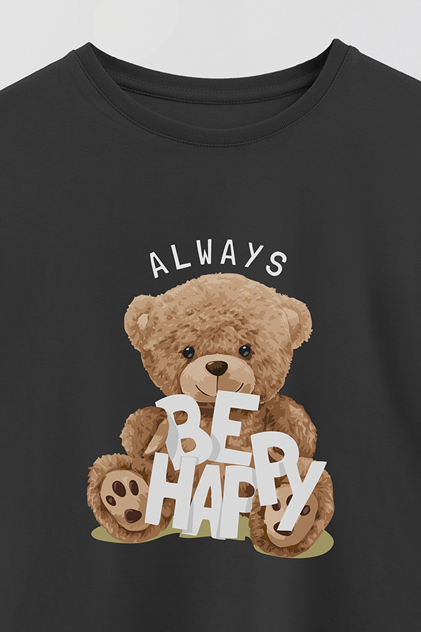 REMERA GB OVERSIZE ALWAYS BE HAPPY
