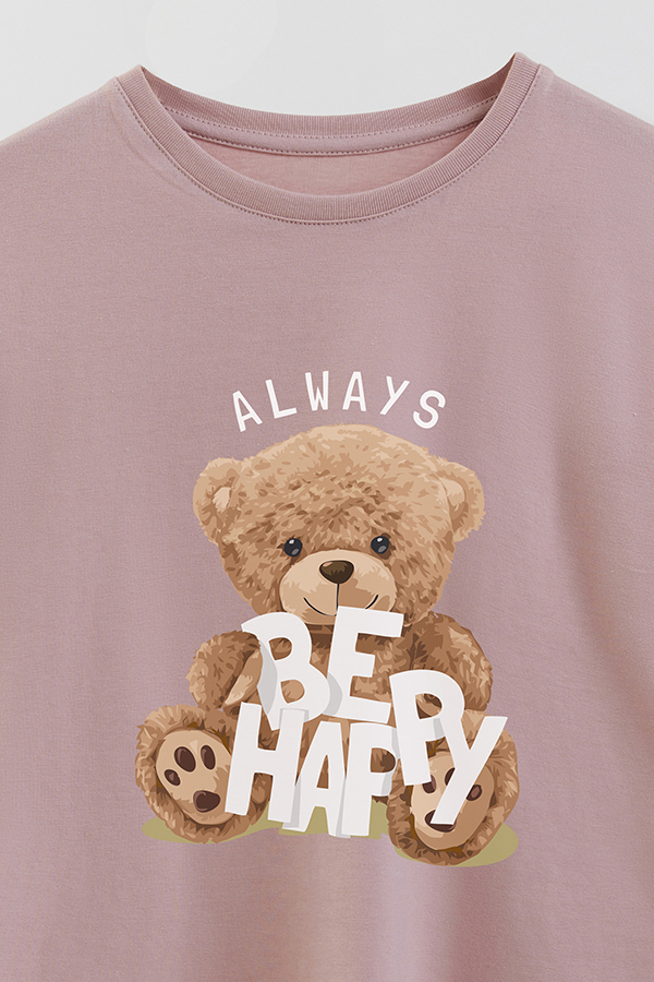 REMERA GB OVERSIZE ALWAYS BE HAPPY