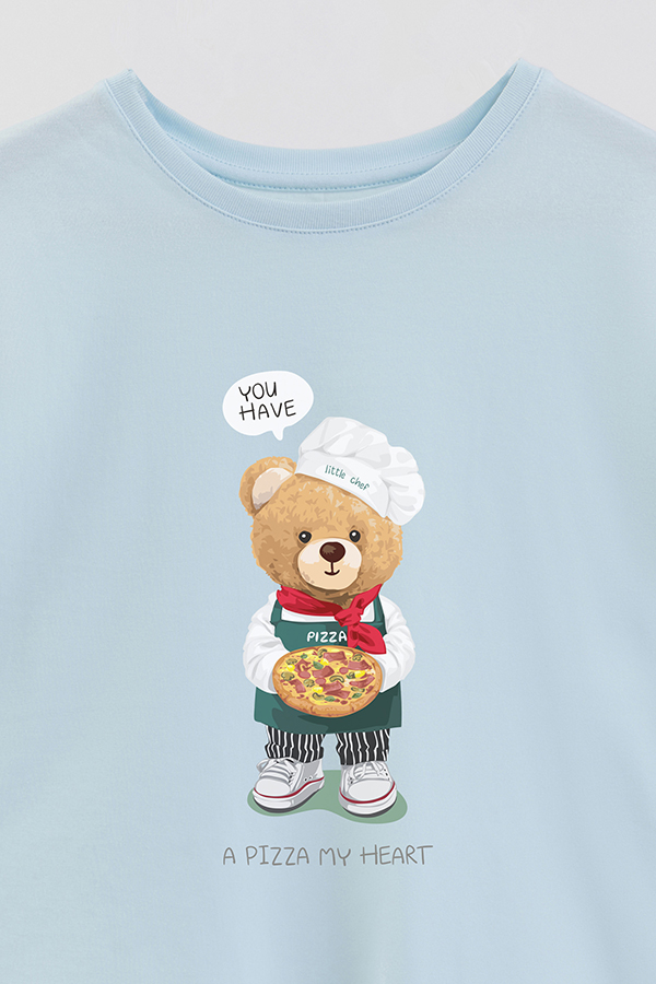 REMERA GB OVERSIZE A PIZZA MY HEART