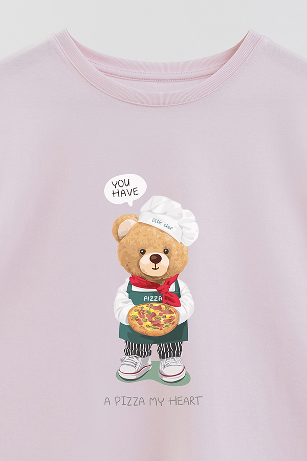 REMERA GB OVERSIZE A PIZZA MY HEART