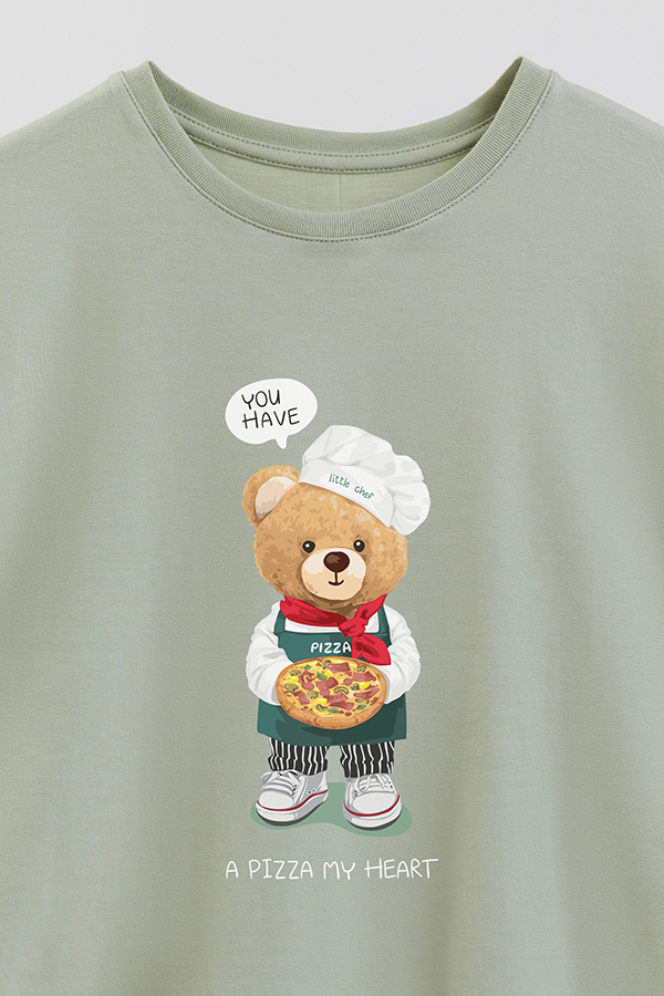 REMERA GB OVERSIZE A PIZZA MY HEART
