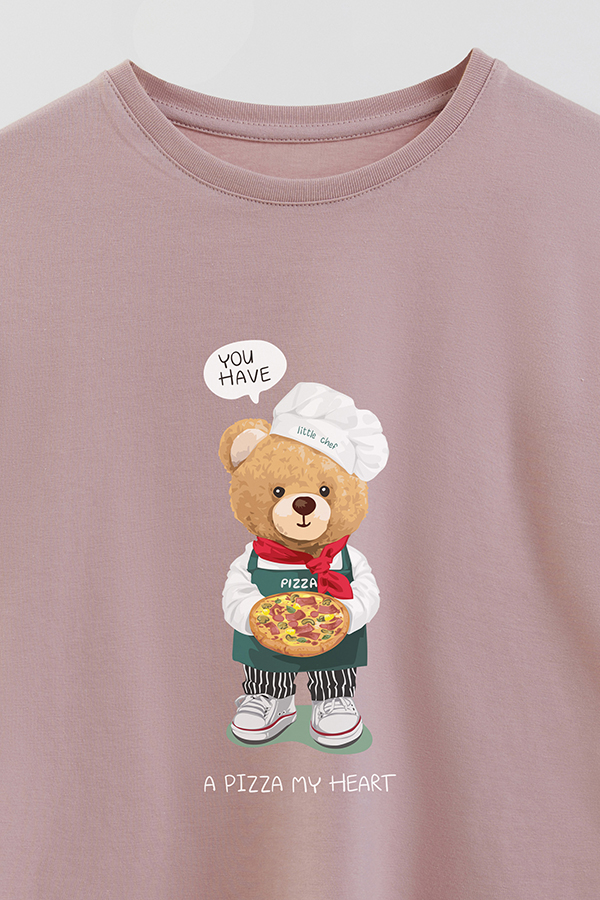 REMERA GB OVERSIZE A PIZZA MY HEART