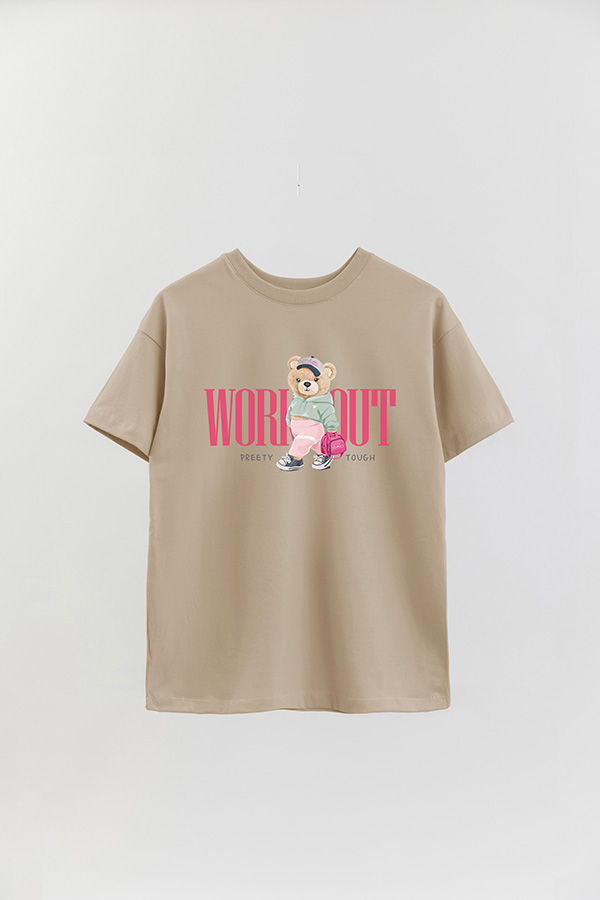 REMERA OVER ESTAMPADA UNISEX WORKOUT