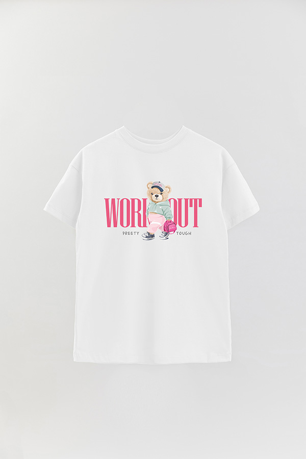 REMERA OVER ESTAMPADA UNISEX WORKOUT