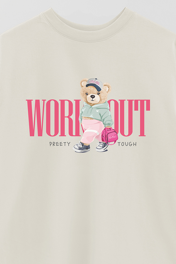 REMERA OVER ESTAMPADA UNISEX WORKOUT