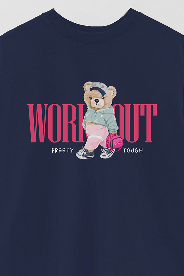 REMERA OVER ESTAMPADA UNISEX WORKOUT