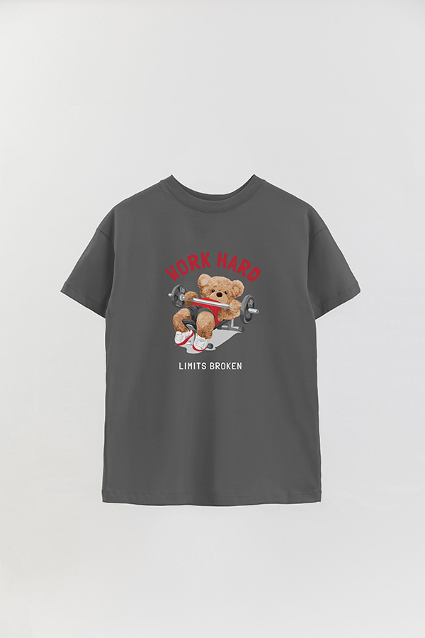 REMERA OVER ESTAMPADA UNISEX WORK HARD