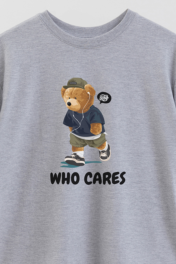 REMERA OVER ESTAMPADA UNISEX WHO CARES