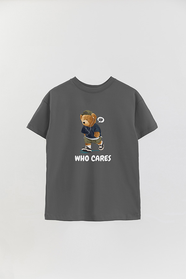 REMERA OVER ESTAMPADA UNISEX WHO CARES