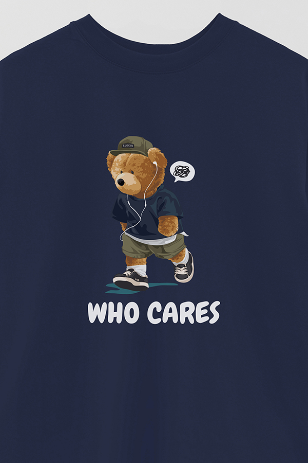 REMERA OVER ESTAMPADA UNISEX WHO CARES