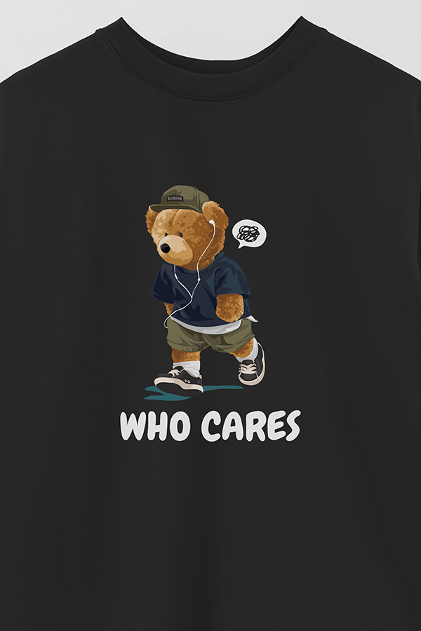 REMERA OVER ESTAMPADA UNISEX WHO CARES