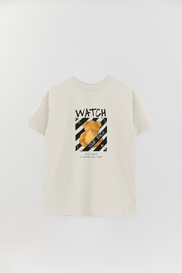 REMERA OVER ESTAMPADA UNISEX WATCH YOUR BACK 2