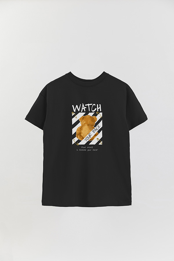 REMERA OVER ESTAMPADA UNISEX WATCH YOUR BACK 2
