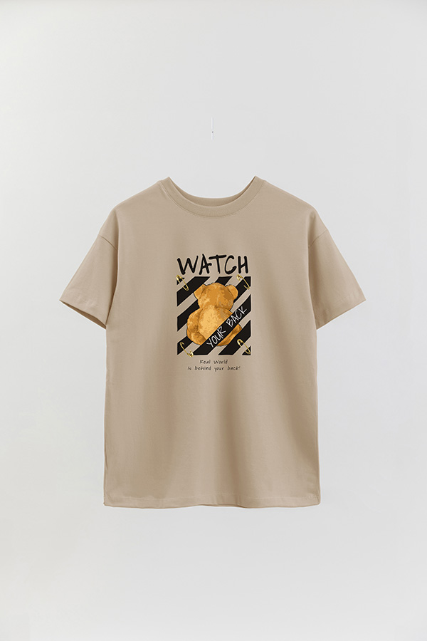 REMERA OVER ESTAMPADA UNISEX WATCH YOUR BACK 2