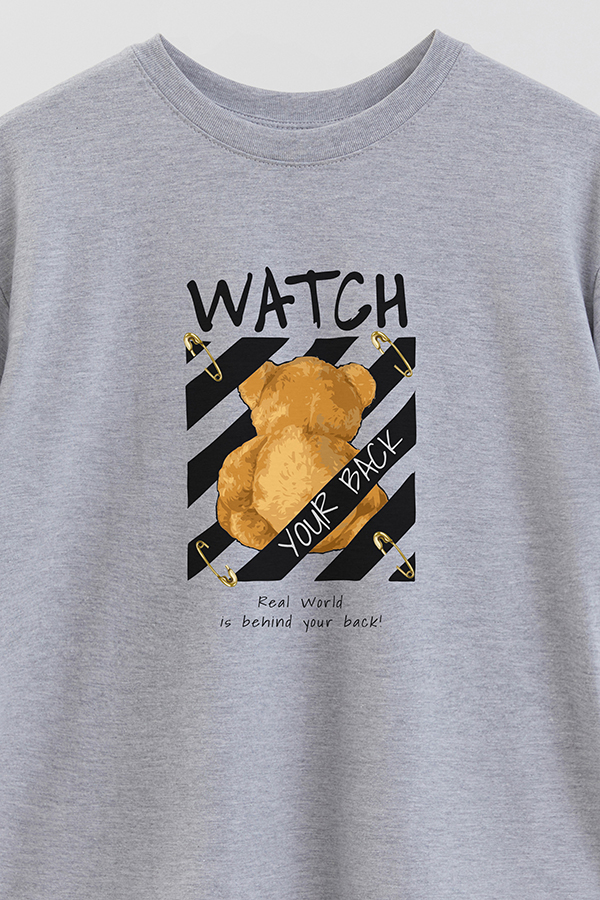 REMERA OVER ESTAMPADA UNISEX WATCH YOUR BACK 2