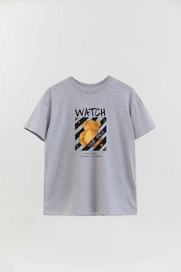 REMERA OVER ESTAMPADA UNISEX WATCH YOUR BACK 2