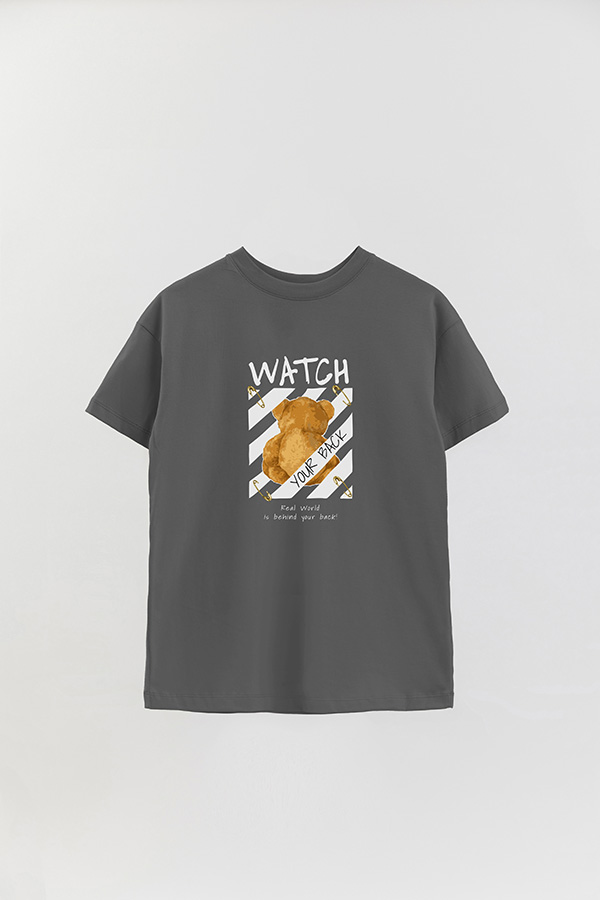 REMERA OVER ESTAMPADA UNISEX WATCH YOUR BACK 2