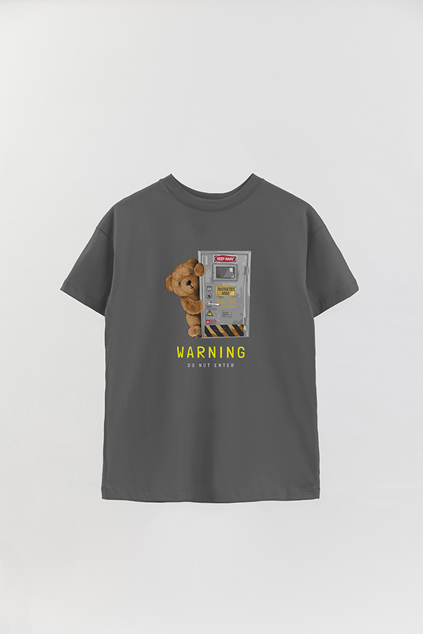 REMERA OVER ESTAMPADA UNISEX WARNING
