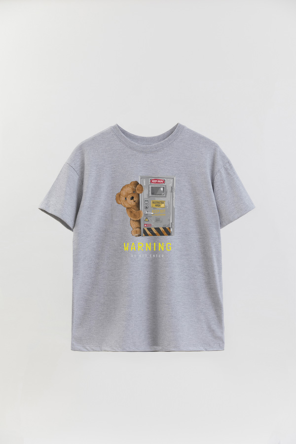 REMERA OVER ESTAMPADA UNISEX WARNING