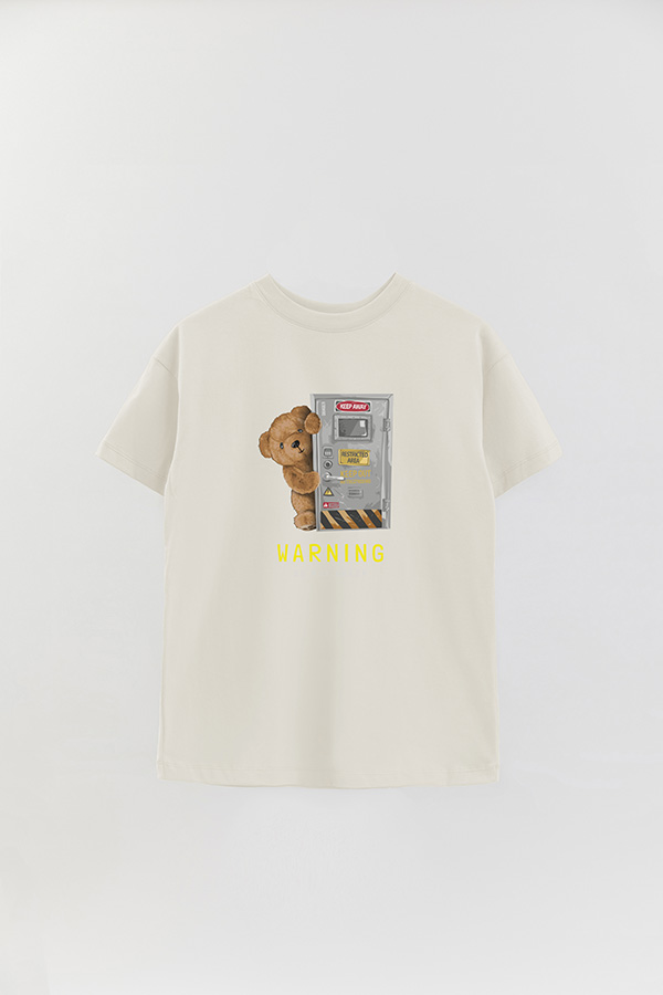 REMERA OVER ESTAMPADA UNISEX WARNING