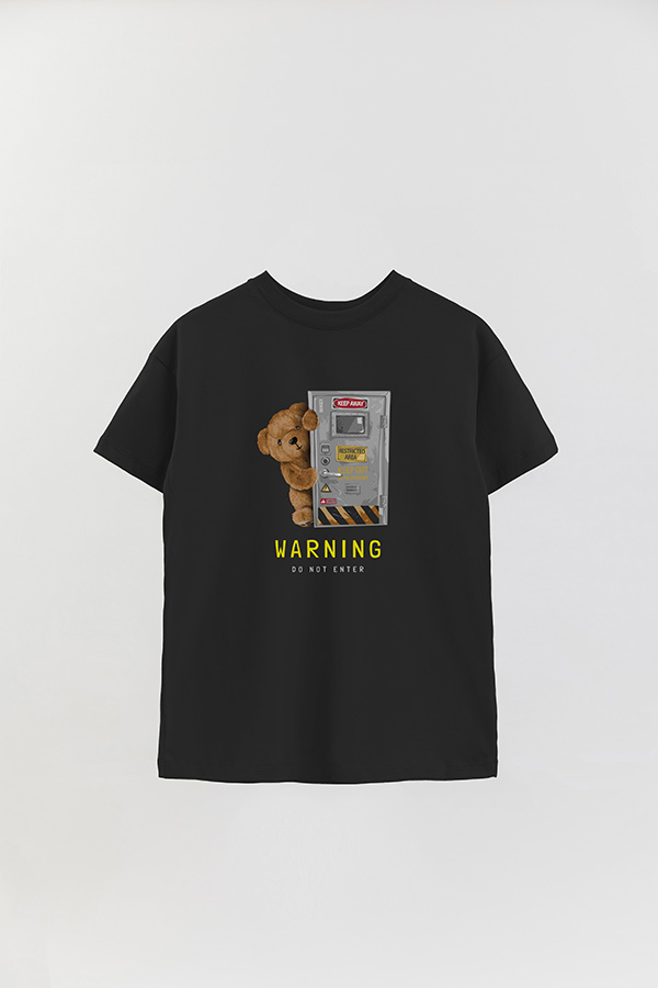 REMERA OVER ESTAMPADA UNISEX WARNING