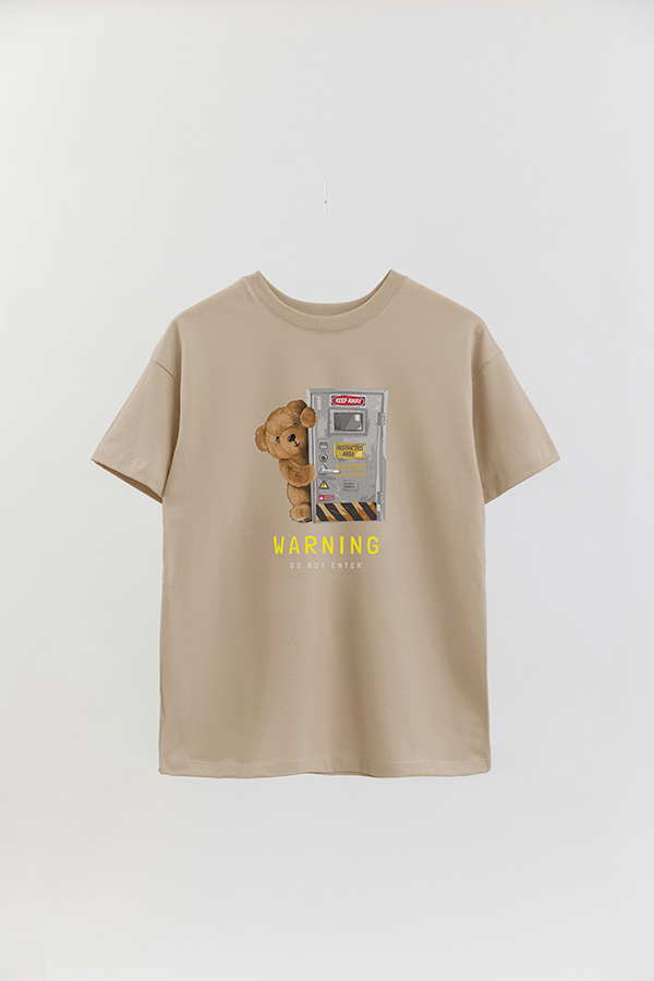 REMERA OVER ESTAMPADA UNISEX WARNING