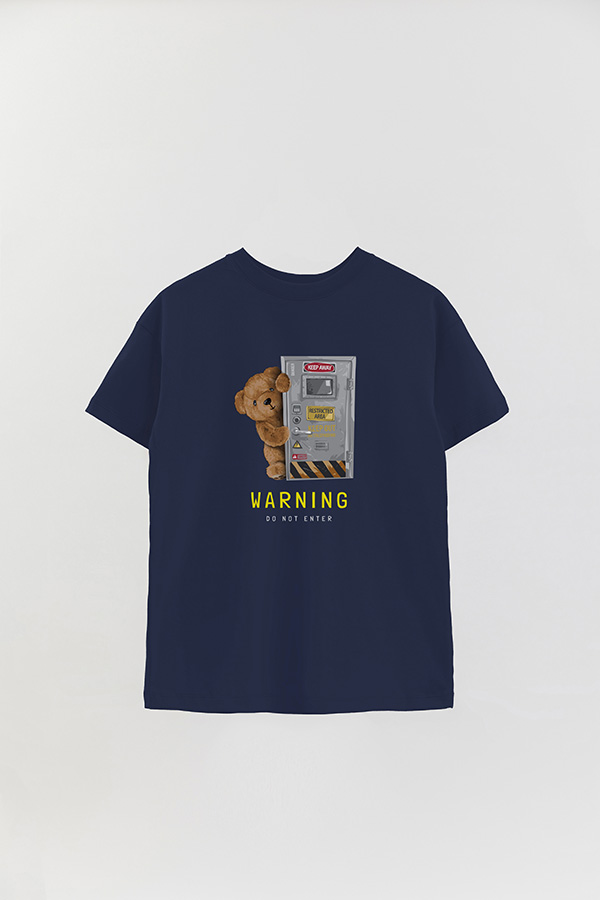 REMERA OVER ESTAMPADA UNISEX WARNING