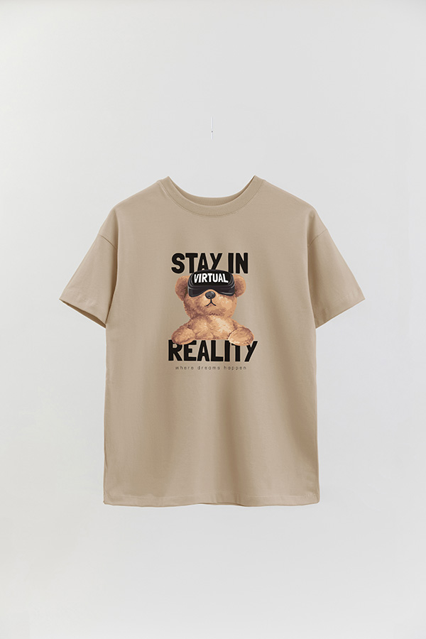 REMERA OVER ESTAMPADA UNISEX VIRTUAL REALITY