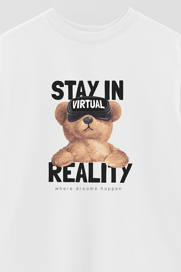 REMERA OVER ESTAMPADA UNISEX VIRTUAL REALITY