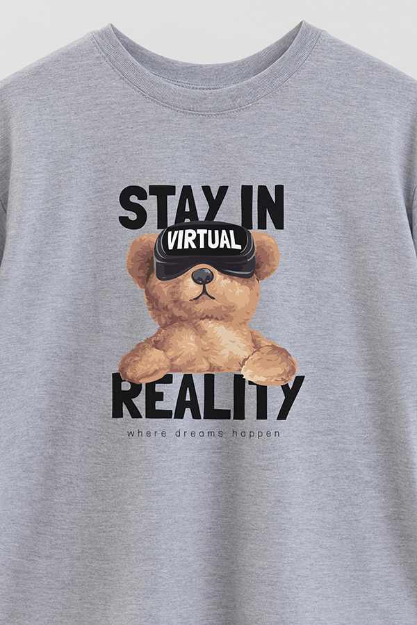 REMERA OVER ESTAMPADA UNISEX VIRTUAL REALITY