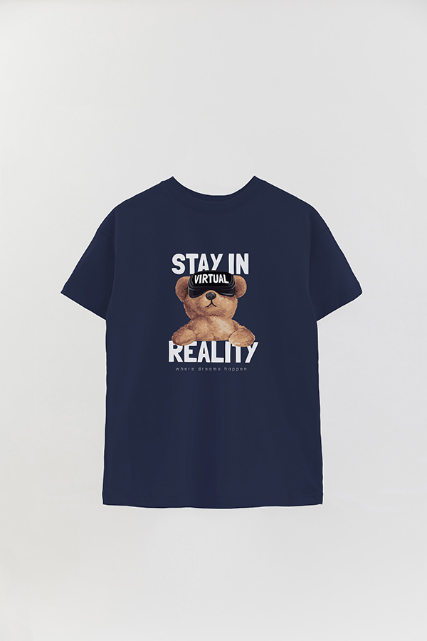 REMERA OVER ESTAMPADA UNISEX VIRTUAL REALITY