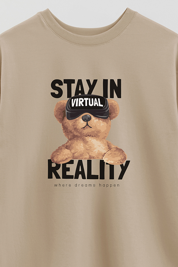 REMERA OVER ESTAMPADA UNISEX VIRTUAL REALITY