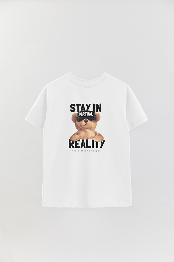 REMERA OVER ESTAMPADA UNISEX VIRTUAL REALITY