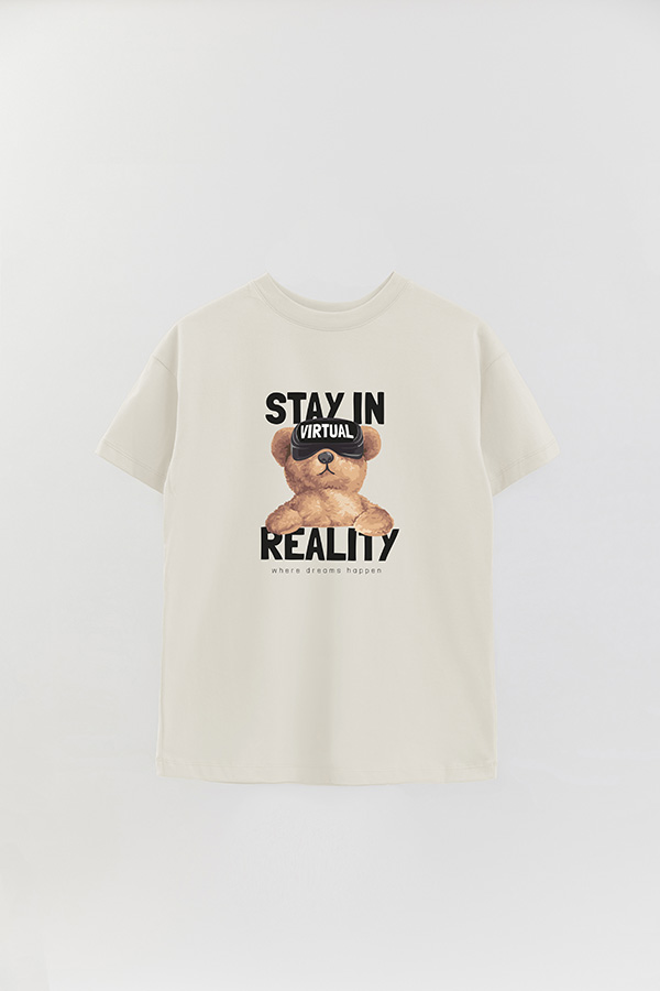 REMERA OVER ESTAMPADA UNISEX VIRTUAL REALITY