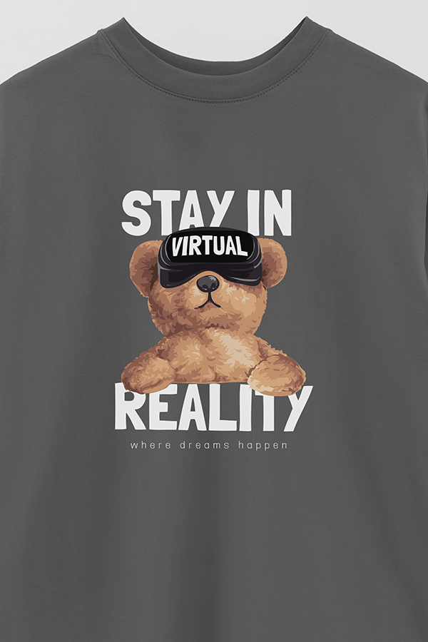 REMERA OVER ESTAMPADA UNISEX VIRTUAL REALITY
