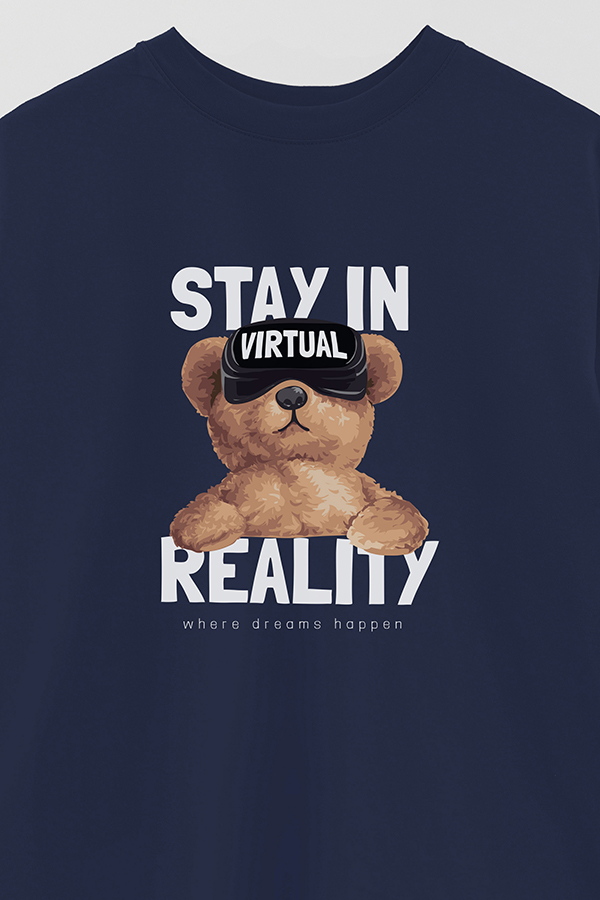 REMERA OVER ESTAMPADA UNISEX VIRTUAL REALITY