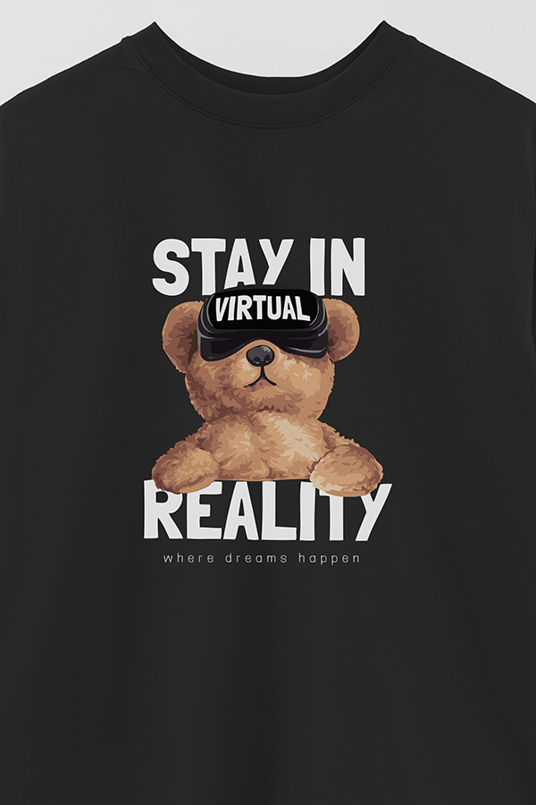 REMERA OVER ESTAMPADA UNISEX VIRTUAL REALITY