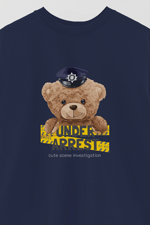 REMERA OVER ESTAMPADA UNISEX UNDER ARREST