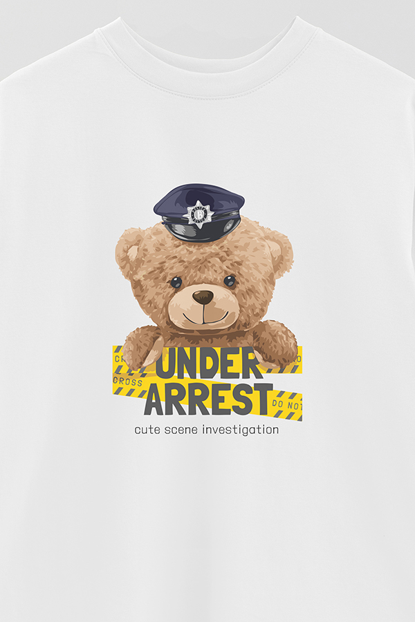 REMERA OVER ESTAMPADA UNISEX UNDER ARREST