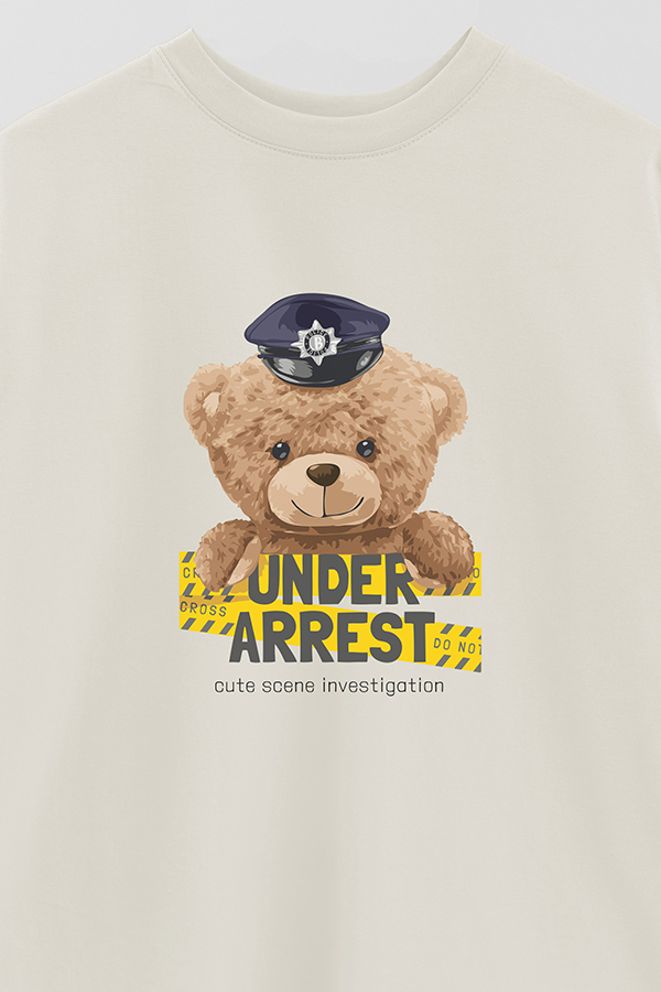 REMERA OVER ESTAMPADA UNISEX UNDER ARREST
