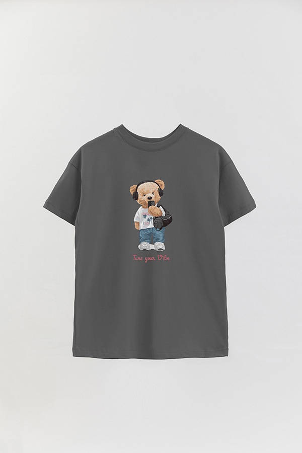 REMERA OVER ESTAMPADA UNISEX TUNE YOUR VIBE