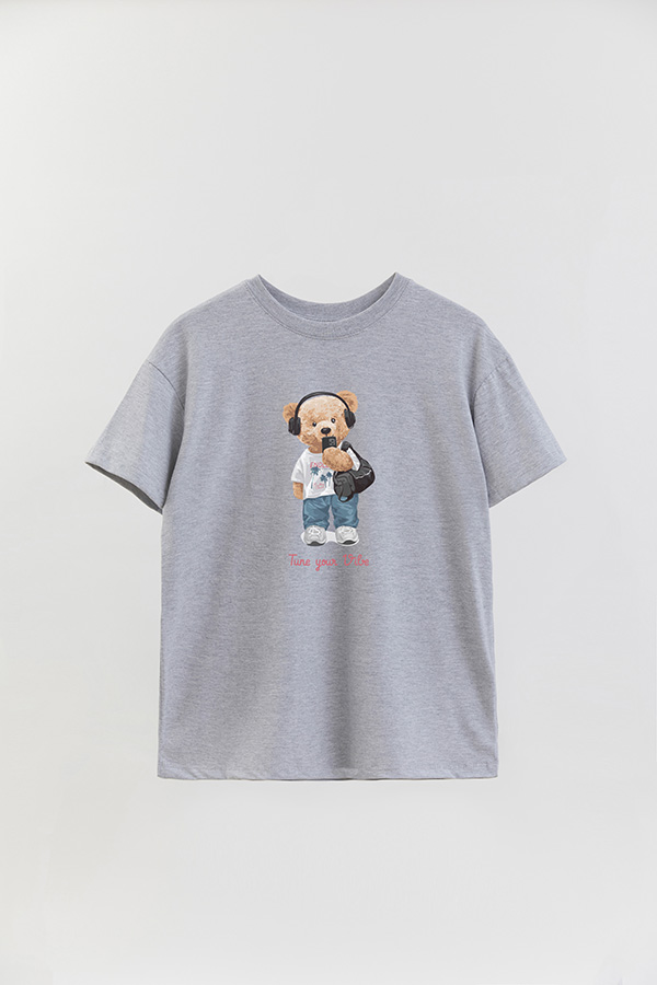 REMERA OVER ESTAMPADA UNISEX TUNE YOUR VIBE