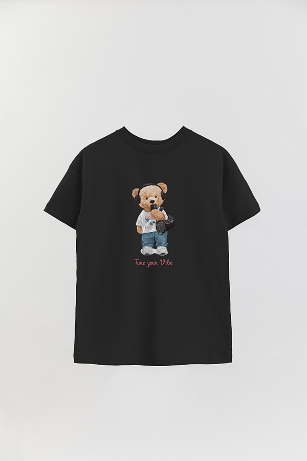 REMERA OVER ESTAMPADA UNISEX TUNE YOUR VIBE