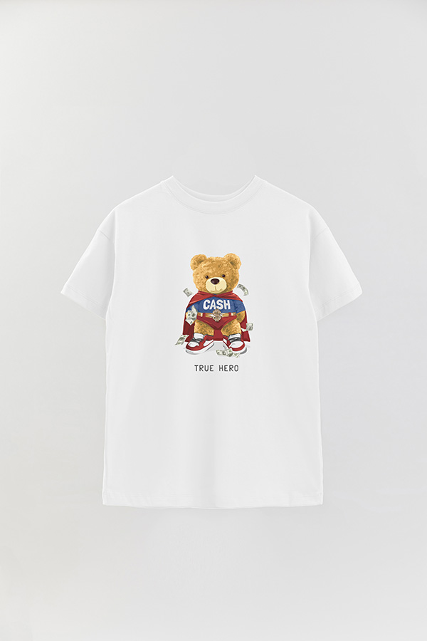 REMERA OVER ESTAMPADA UNISEX TRUE HERO