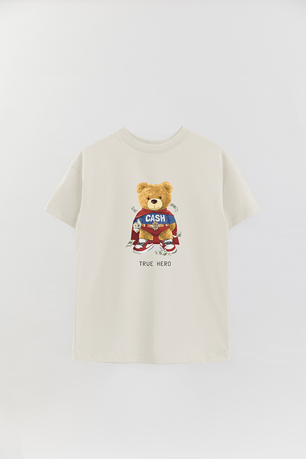 REMERA OVER ESTAMPADA UNISEX TRUE HERO