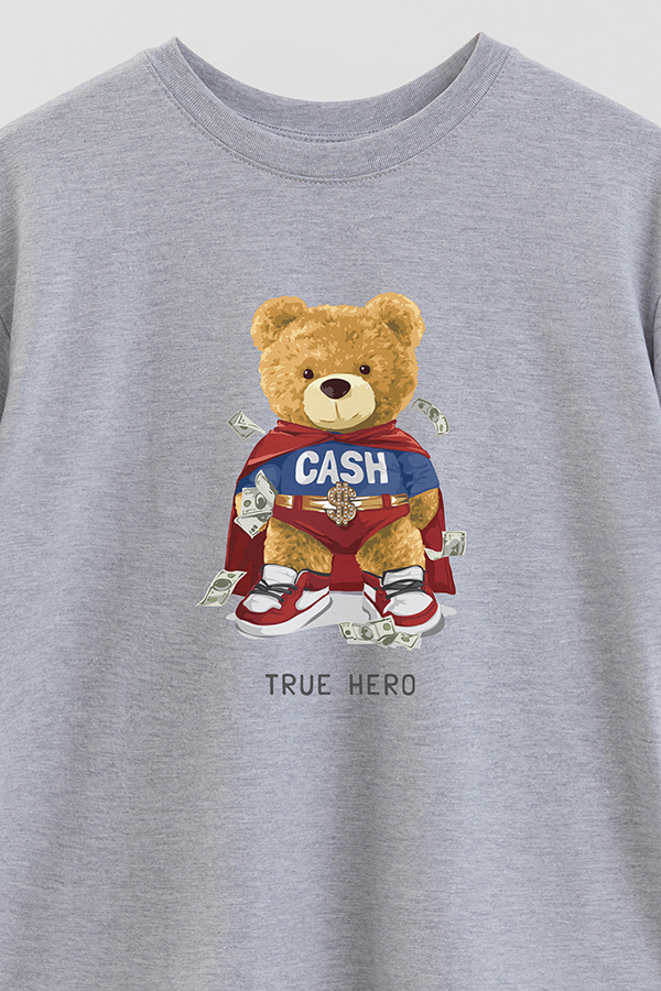 REMERA OVER ESTAMPADA UNISEX TRUE HERO