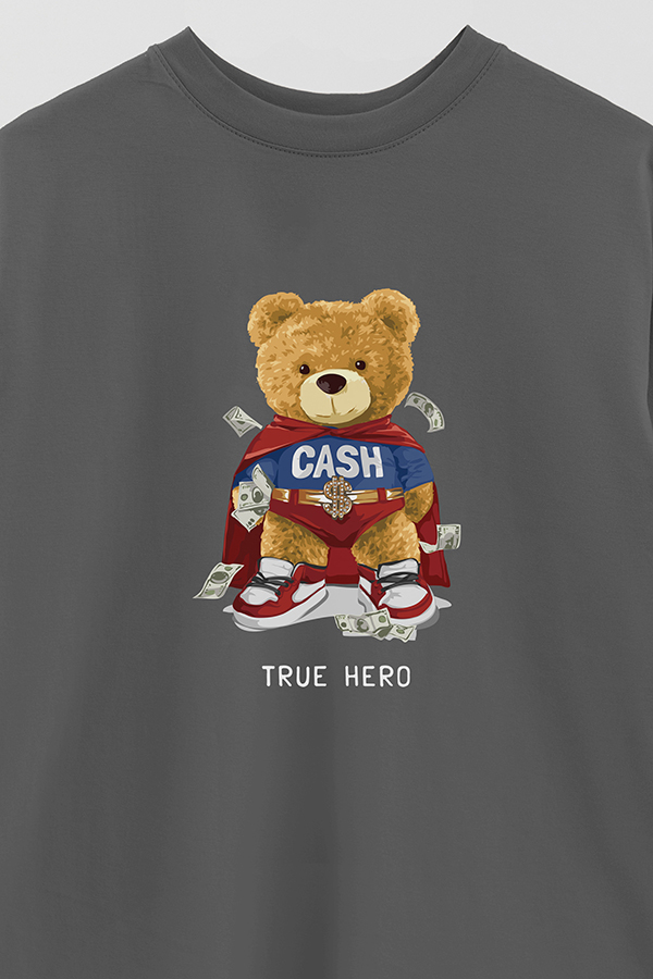 REMERA OVER ESTAMPADA UNISEX TRUE HERO