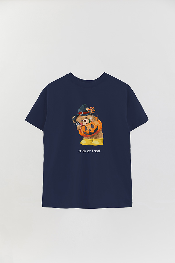 REMERA OVER ESTAMPADA UNISEX TRICK OR TREAT 2