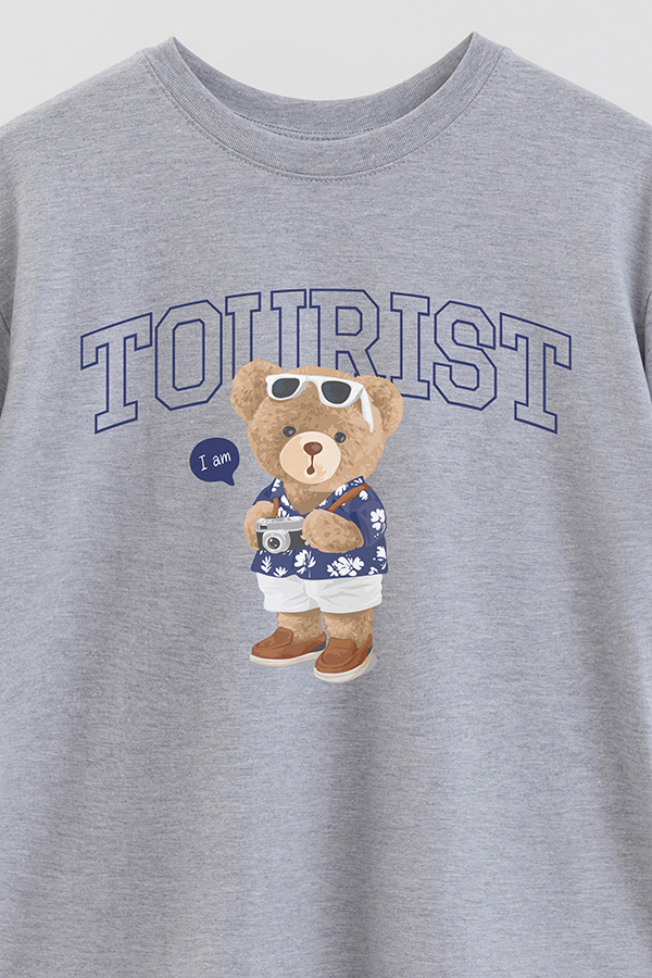REMERA OVER ESTAMPADA UNISEX TOURIST